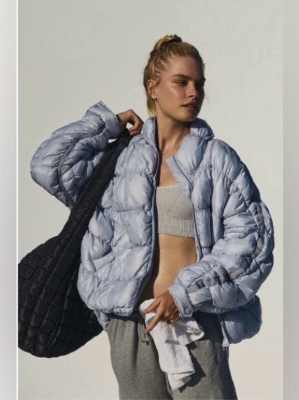 ▪️NWT Free People Pippa Scrunchy Glossy Packable Puffer Jacket